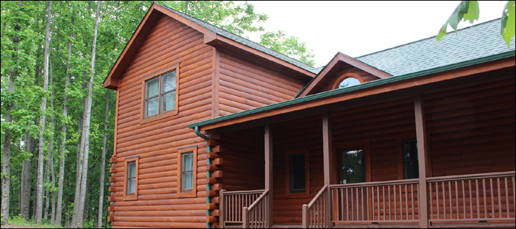 Log Home Staining in Haydenville, Ohio